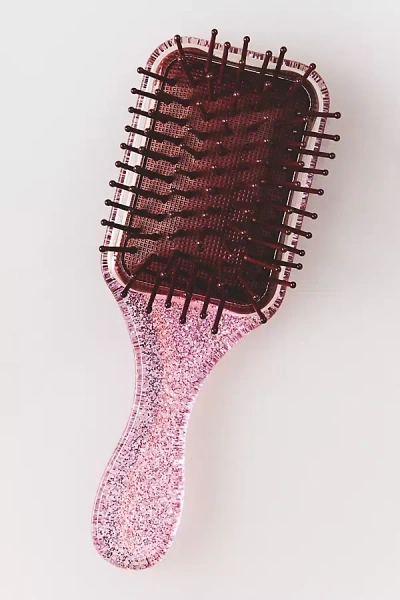 By Anthropologie Square Mini Glitter Brush In Pink