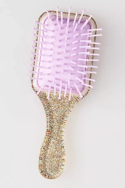 By Anthropologie Square Mini Glitter Brush In Silver