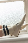 By Anthropologie Square-toe Mary Jane Flats In Beige