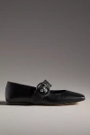 By Anthropologie Square-toe Mary Jane Flats In Black