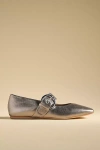 By Anthropologie Square-toe Mary Jane Flats In Grey