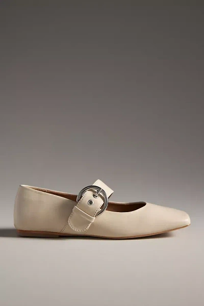 By Anthropologie Square-toe Mary Jane Flats In White