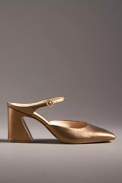 By Anthropologie Square-toe Mule Heels In Brown