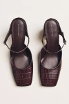 By Anthropologie Square-toe Mule Heels In Multi