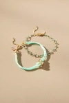 By Anthropologie Stacking Bracelets, Set Of 2 In Blue