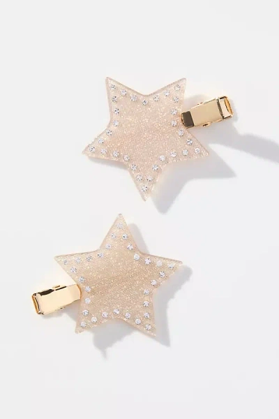 By Anthropologie Star Crease-free Hair Clips, Set Of 2