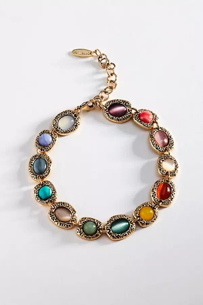 By Anthropologie Statement Stone Bracelet In Multi