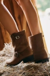 By Anthropologie Stompy Buckle Boots In Brown