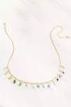 By Anthropologie Stone & Crystal Multi Charm Necklace
