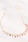 By Anthropologie Stone & Crystal Multi Charm Necklace