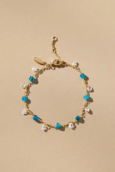 By Anthropologie Stone Charm Bracelet In Blue