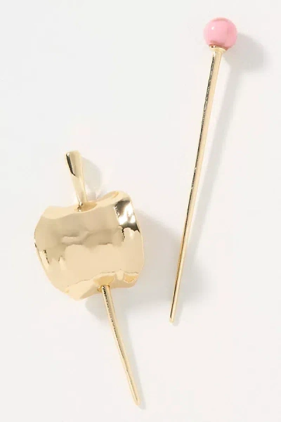 By Anthropologie Stone Cuff Pin In Pink