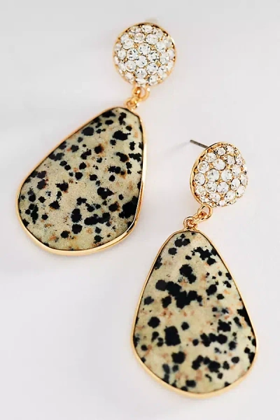 By Anthropologie Stone Drop Earrings In Multi