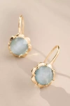 By Anthropologie Stone Fishhook Drop Earrings