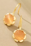 By Anthropologie Stone Fishhook Drop Earrings