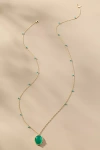 By Anthropologie Stone Pendant Necklace In Blue