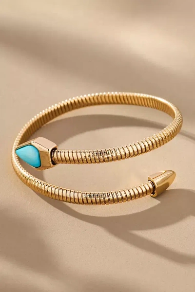 By Anthropologie Stone Serpent Wrap Bracelet
