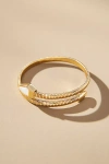 By Anthropologie Stone Serpent Wrap Bracelet In White