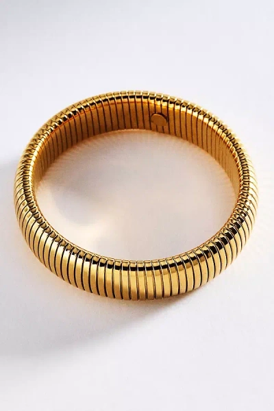 By Anthropologie Stretch Cuff Bracelet In Gold