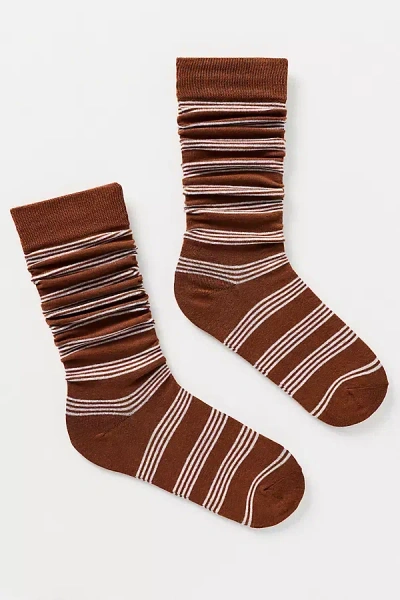 By Anthropologie Striped Knee-high Socks In Multi