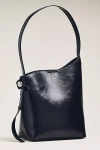 By Anthropologie Structured Angular Shoulder Bag In Black