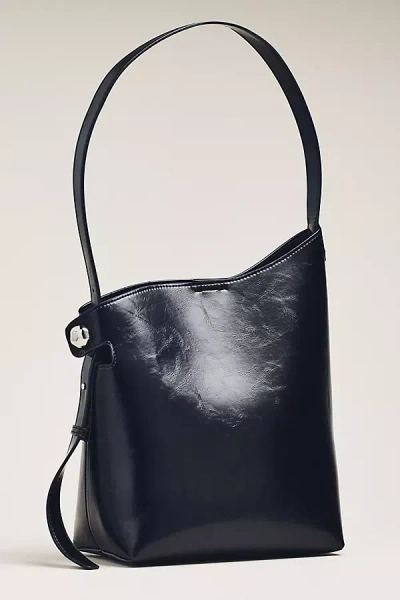 By Anthropologie Structured Angular Shoulder Bag In Black