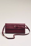 By Anthropologie Structured Belted Crossbody Bag In Purple