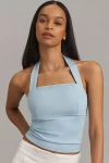 By Anthropologie Structured Halter Top In Blue