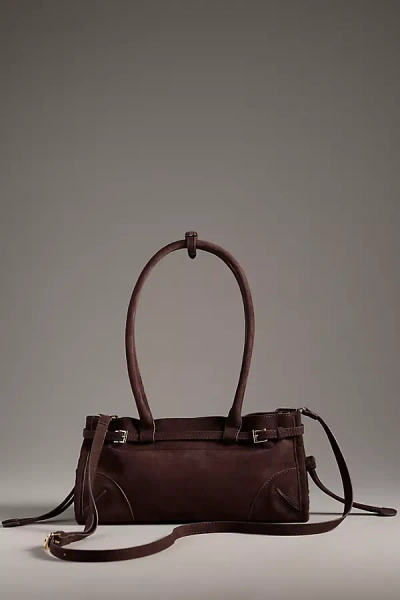 By Anthropologie Structured Shoulder Bag In Brown