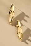 By Anthropologie Studded Long Drop Earrings In Gold