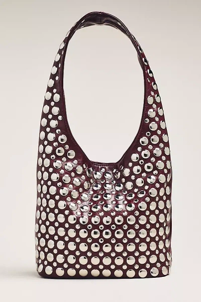 By Anthropologie Studded Shoulder Bag In Purple