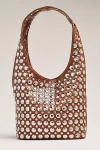 By Anthropologie Studded Shoulder Bag In Sand