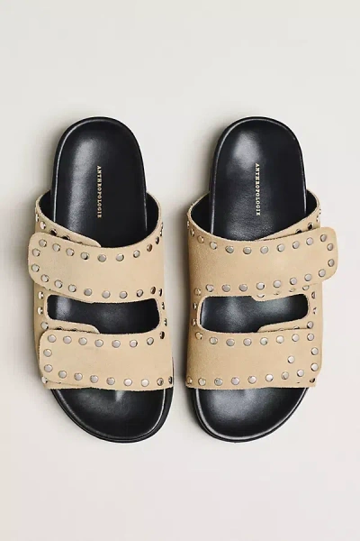 By Anthropologie Studded Slide Sandals In Multi