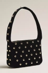 By Anthropologie Studded Velvet Shoulder Bag In Black