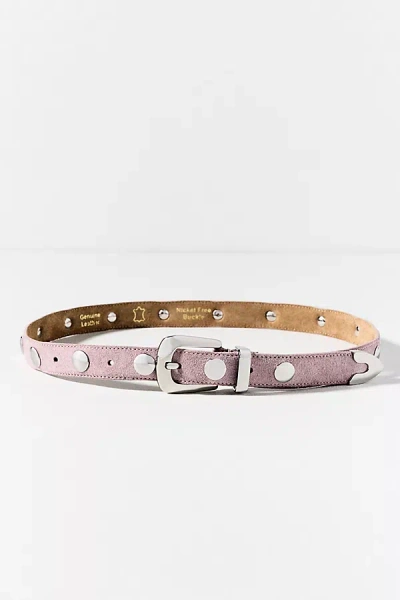 By Anthropologie Studded Western Belt In Pink