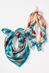By Anthropologie Summer Fruits Printed Hair Scarves, Set Of 2