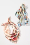 By Anthropologie Summer Fruits Printed Hair Scarves, Set Of 2