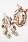 By Anthropologie Summer Fruits Printed Hair Scarves, Set Of 2 In Sand