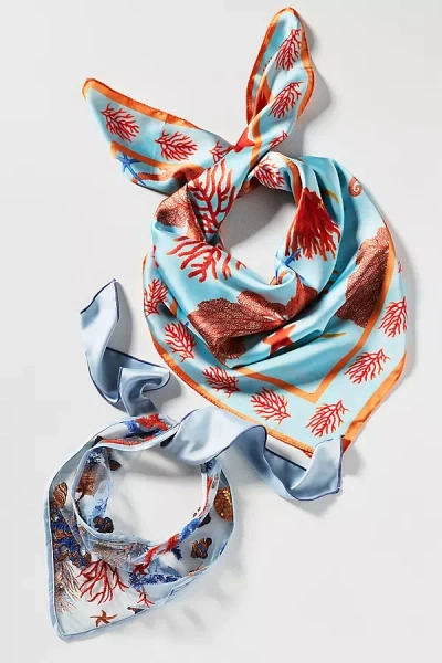 By Anthropologie Summer Icon Hair Scarves, Set Of 2 In Multi
