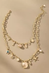 By Anthropologie Summer Icon Layered Charm Necklace