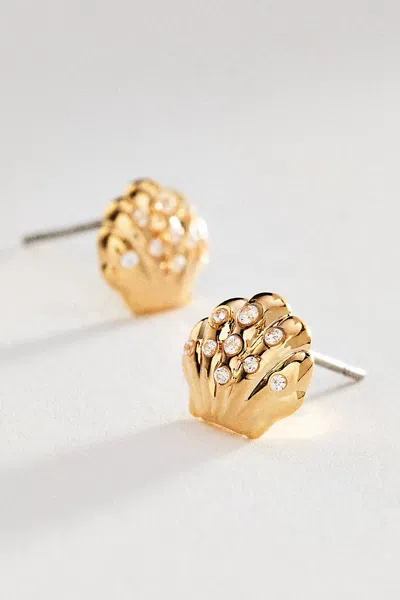 By Anthropologie Summer Icon Post Earrings In Gold