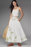 By Anthropologie Swan Gossip X Anthropologie Basque-waist Maxi Skirt