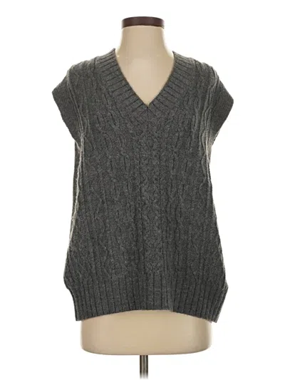 Pre-owned By Anthropologie Sweater Vest In Gray