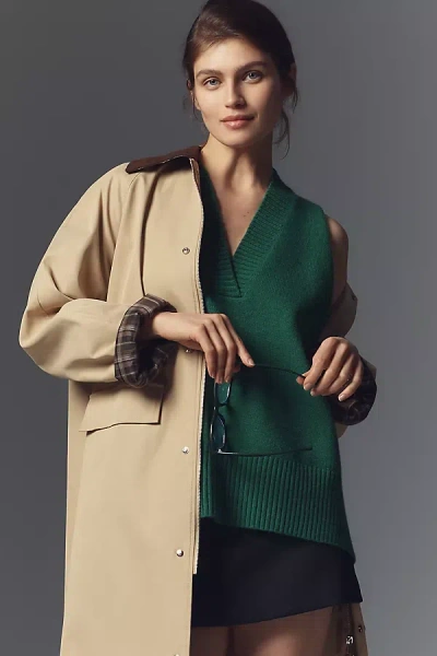 By Anthropologie Sweater Vest In Green