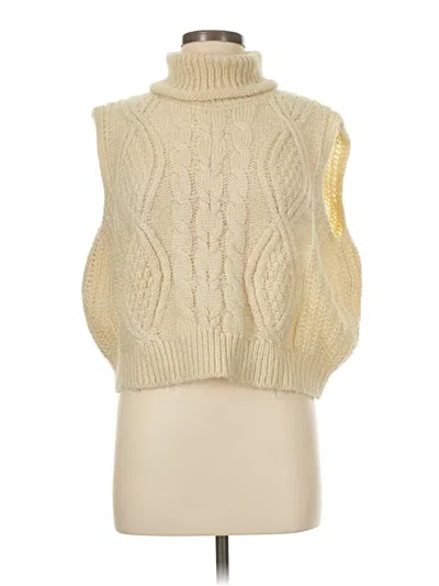 Pre-owned By Anthropologie Sweater Vest In Ivory