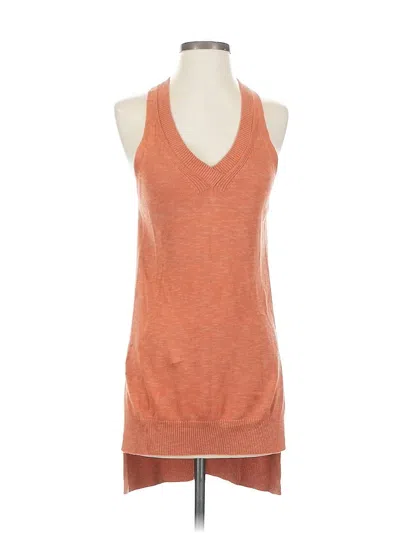 Pre-owned By Anthropologie Sweater Vest In Orange