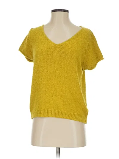 Pre-owned By Anthropologie Sweater Vest In Yellow
