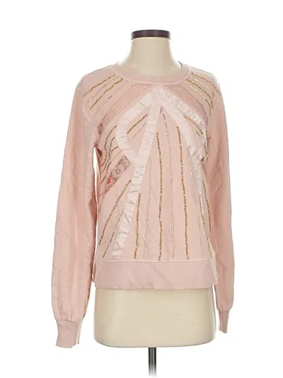 Pre-owned By Anthropologie Sweatshirt In Pink