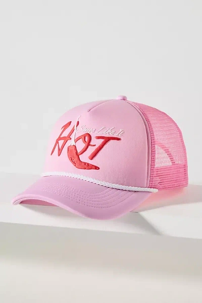 By Anthropologie Sweet Talk Trucker Hat In Pink