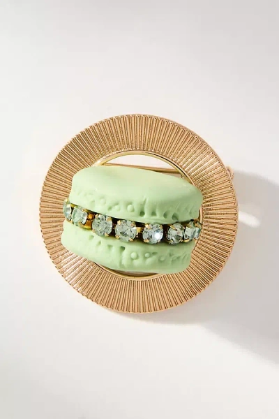 By Anthropologie Sweets Brooch In Green